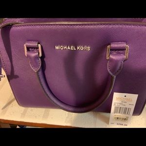 MICHAEL KORS MD SATCHEL LEATHER - SELMA